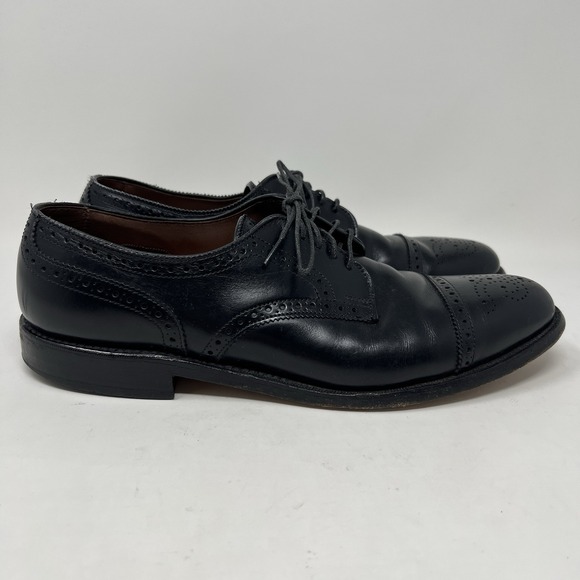 Allen Edmonds Men\'s Size 9.5 AAA Sanford Dress Shoes Cap Toe Derby Oxford‎ Black main image 6